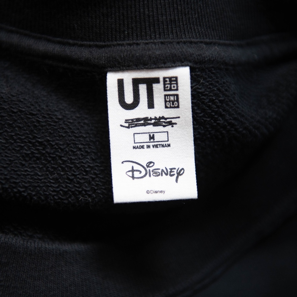 Uniqlo UT Joshua Vides Monochrome Mickey Mouse Pluto Sweatshirt - Picture 7 of 9